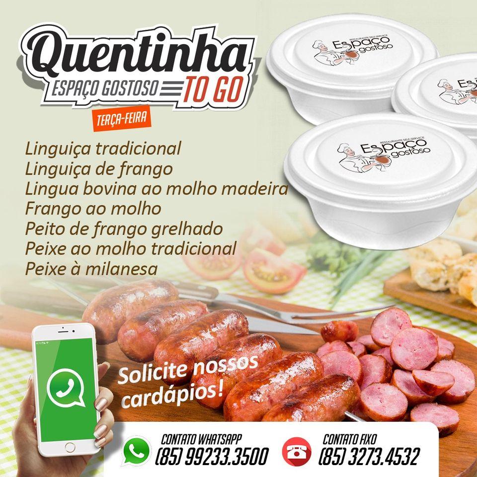 Espaço Gostoso Restaurante cardápio