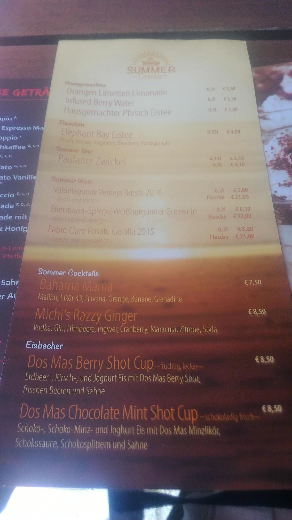 Speisekarte von Sportsbar&Restaurant Triangel, Karlsbad