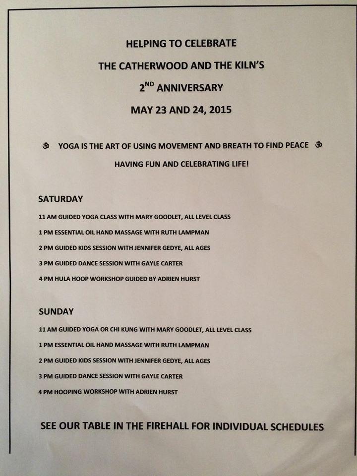 Menu at The Catherwood and the Kiln restaurant, Vittoria