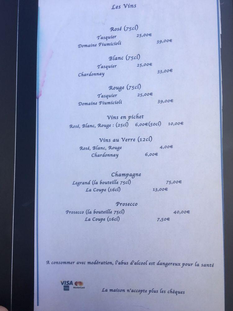 Menu de Florida Beach