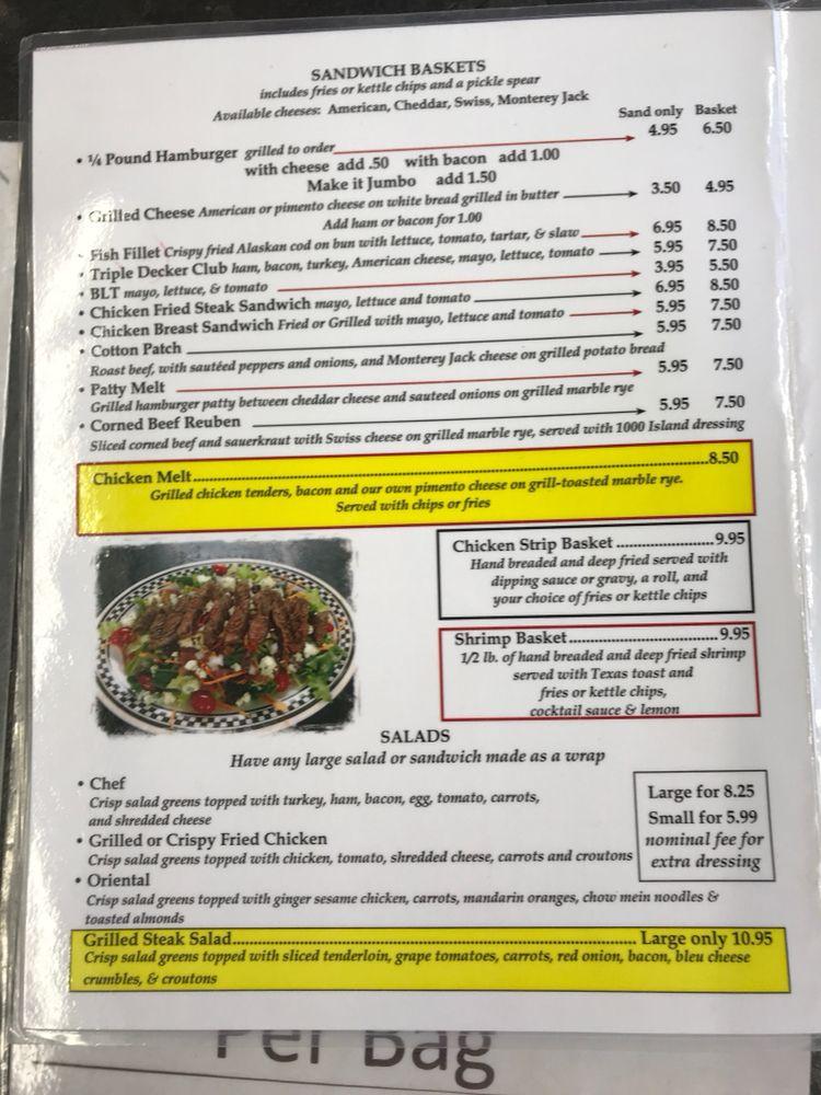 Menu at Arrow's Cafe and BBQ, Heber Springs