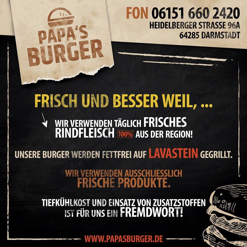 Papa's Burger Darmstadt Delivery - Order online