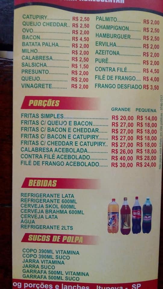 Mister Dog Lanches E Porcoes cardápio