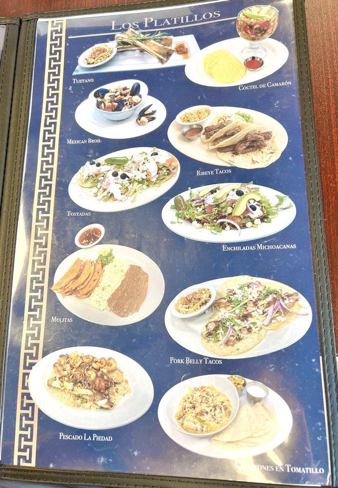 Menu at The Whole Enchilada restaurant, Albuquerque