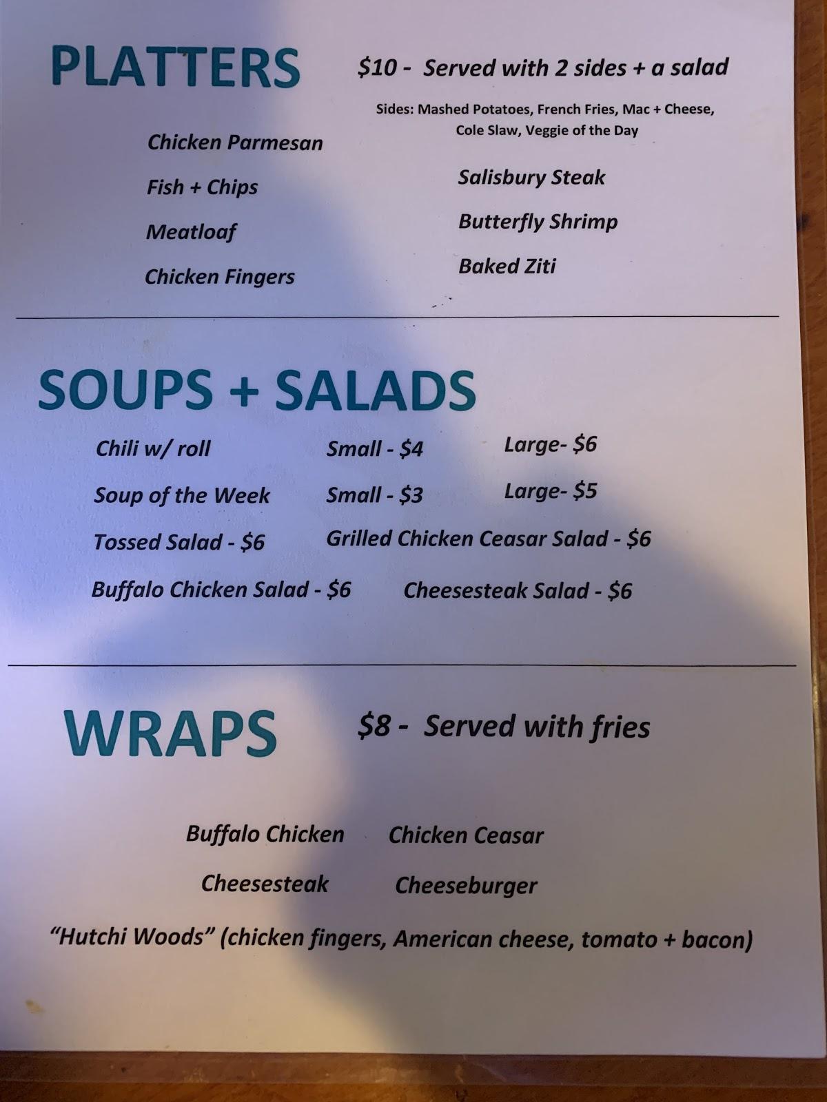 Menu at Red Lantern Tavern pub & bar, Glenolden