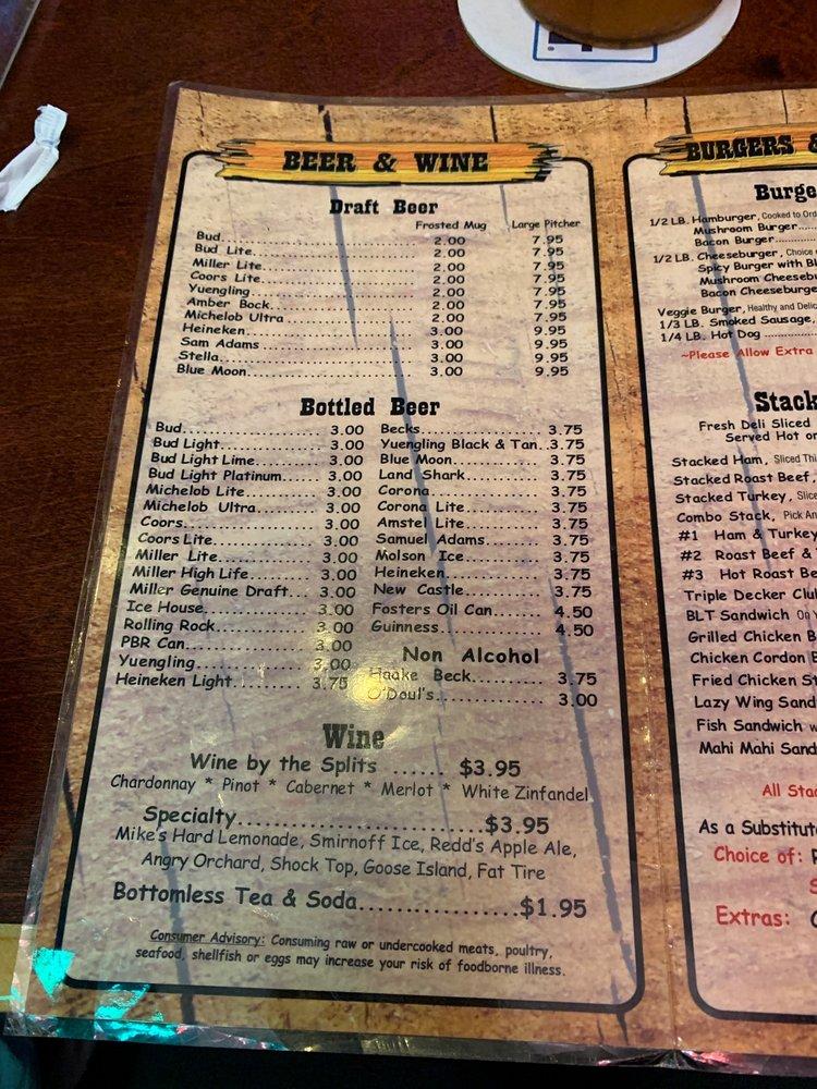 Menu at Brass Ring Pub, North Palm Beach