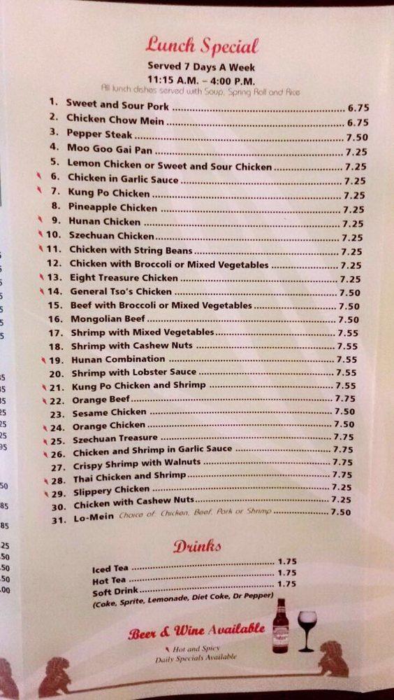 Menu at Orient Cafe, Richmond, FM359