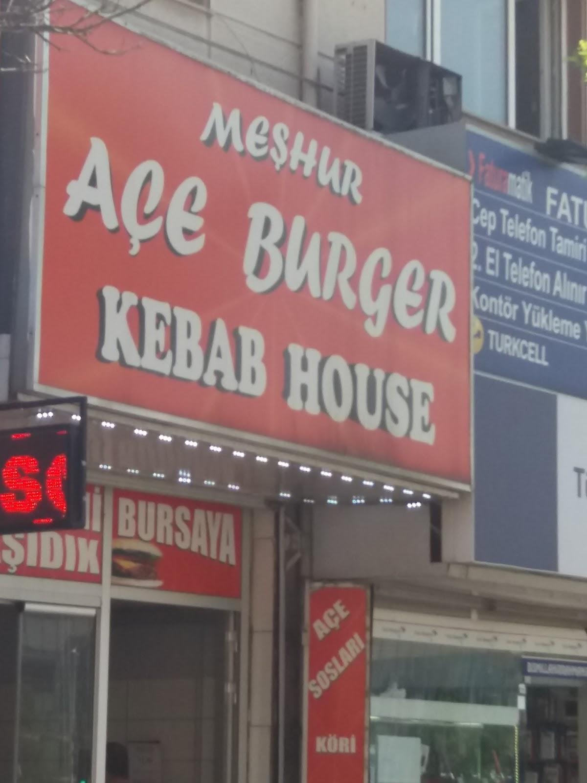 Meşhur Açe Burger Kebab House, Turkey