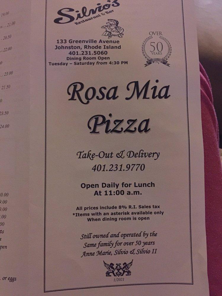 Menu at Rosa Mia Pizza pizzeria, Johnston