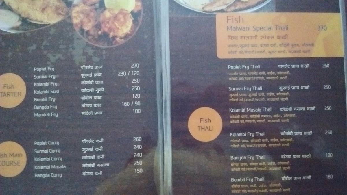 Hotel Solkadi menu