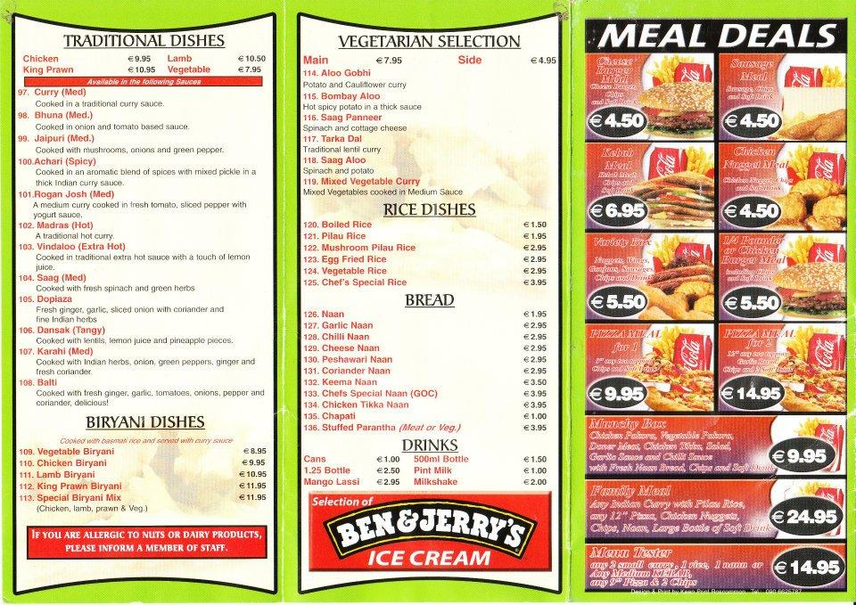 Menu At Big Bites Takeaway Restaurant Trim