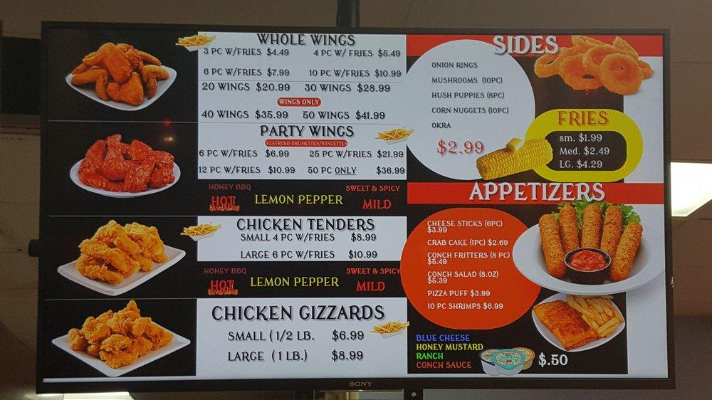 Menu at Moby's Fish & Chicken restaurant, Miramar, S University Dr