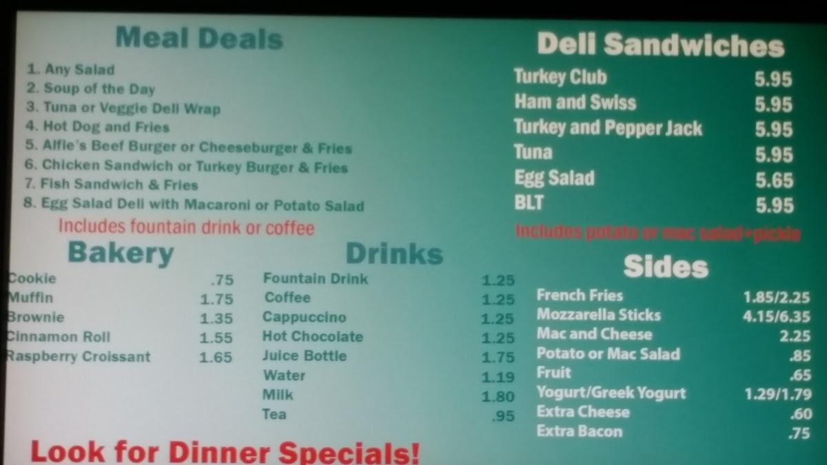 Menu at Taco Bell restaurant, Alfred, 10 Upper Campus Drive