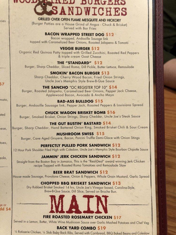 Menu at Brew Kitchen Ale House pub & bar, Los Alamitos