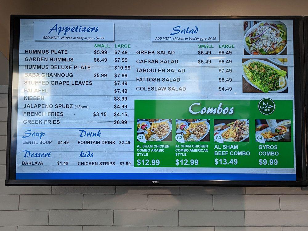 Menu at Green Corner Restaurant, Scottsdale