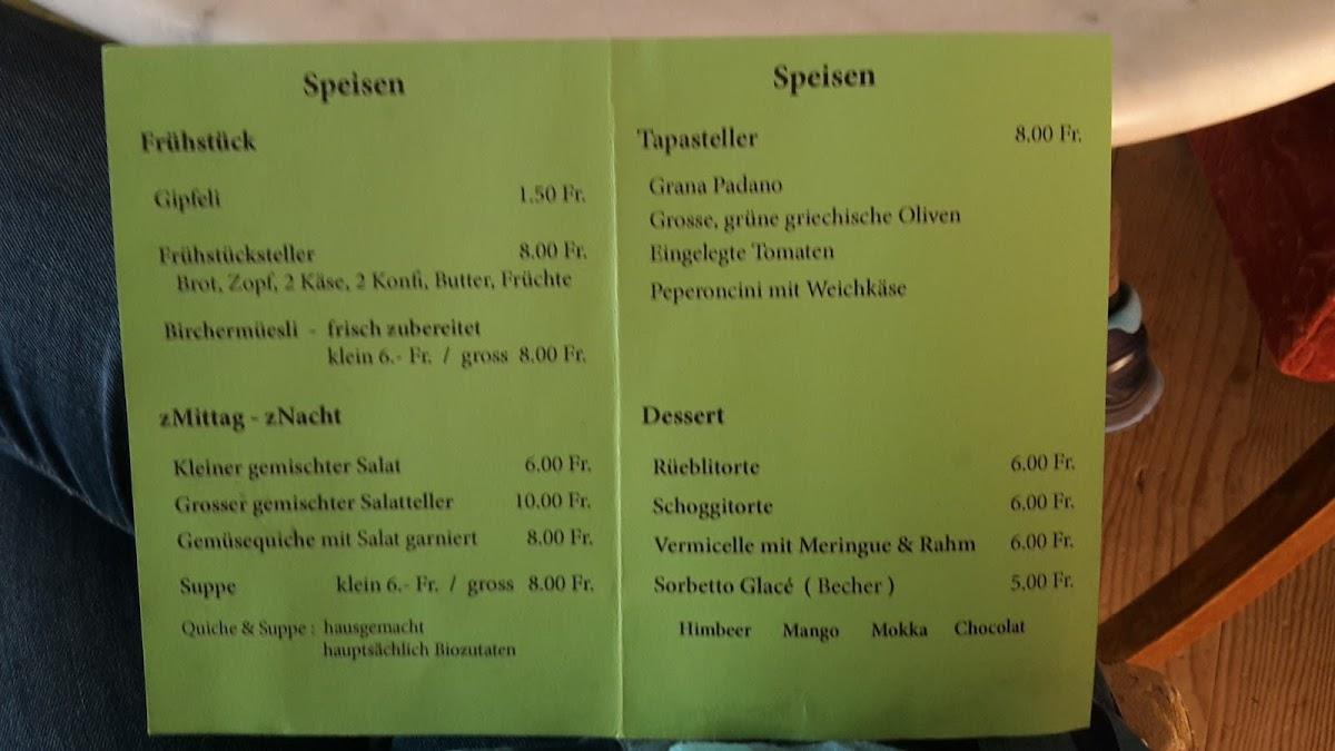 Menu di Kulturcafé 