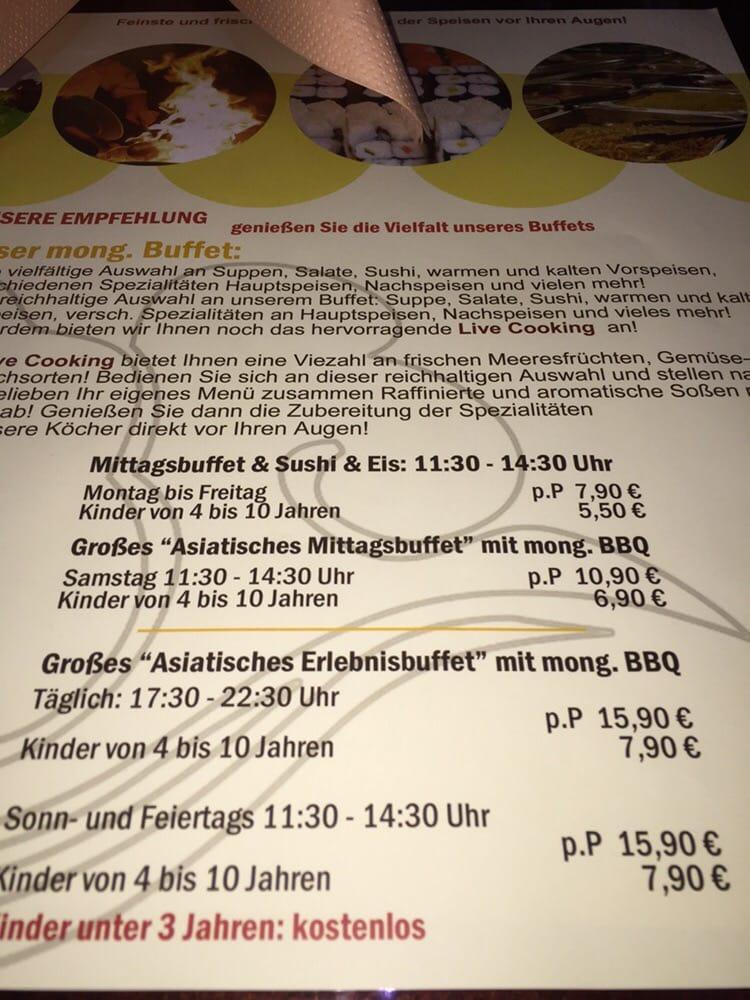 Speisekarte von Asia Palast Bischberg restaurant, Bischberg