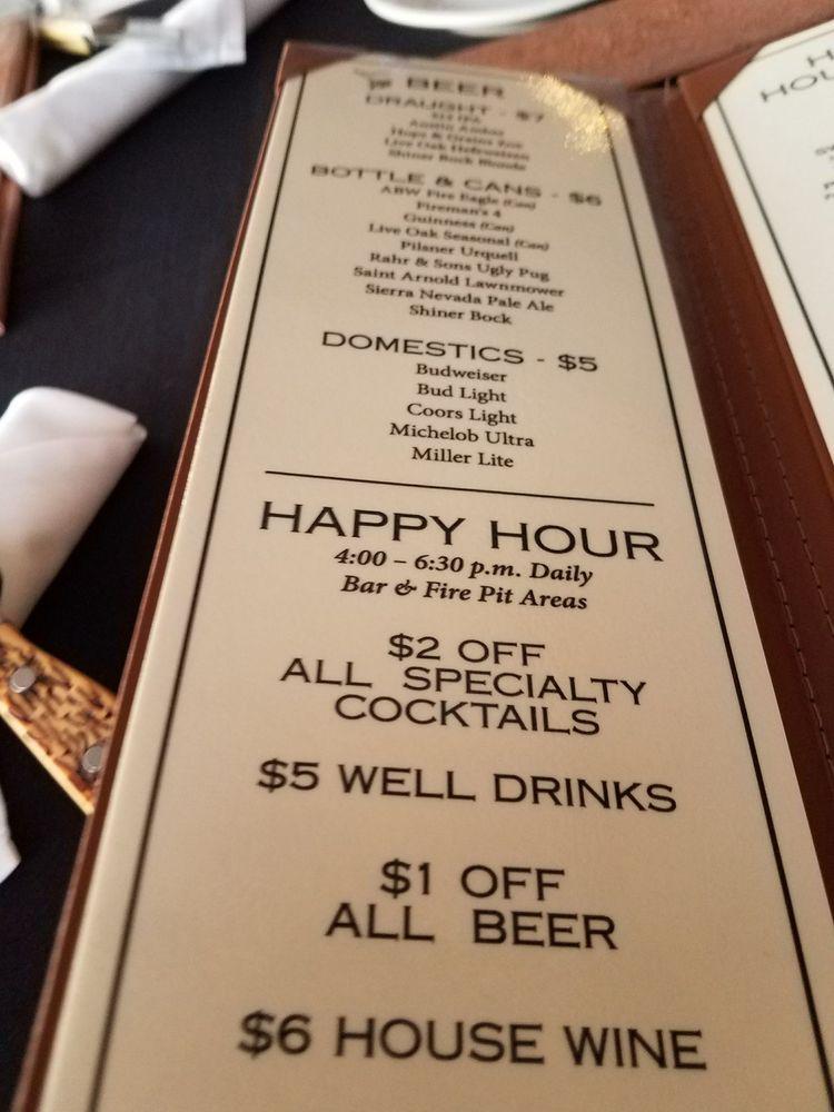 Menu at Steiner Ranch Steakhouse, Austin, Steiner Ranch Blvd