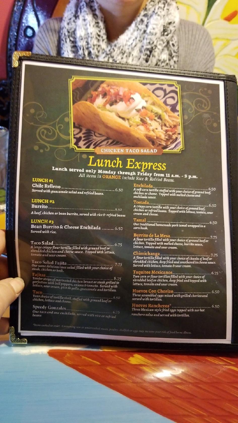 Menu at La Mesa St Joseph Mo restaurant, Saint Joseph, Mitchell Ave