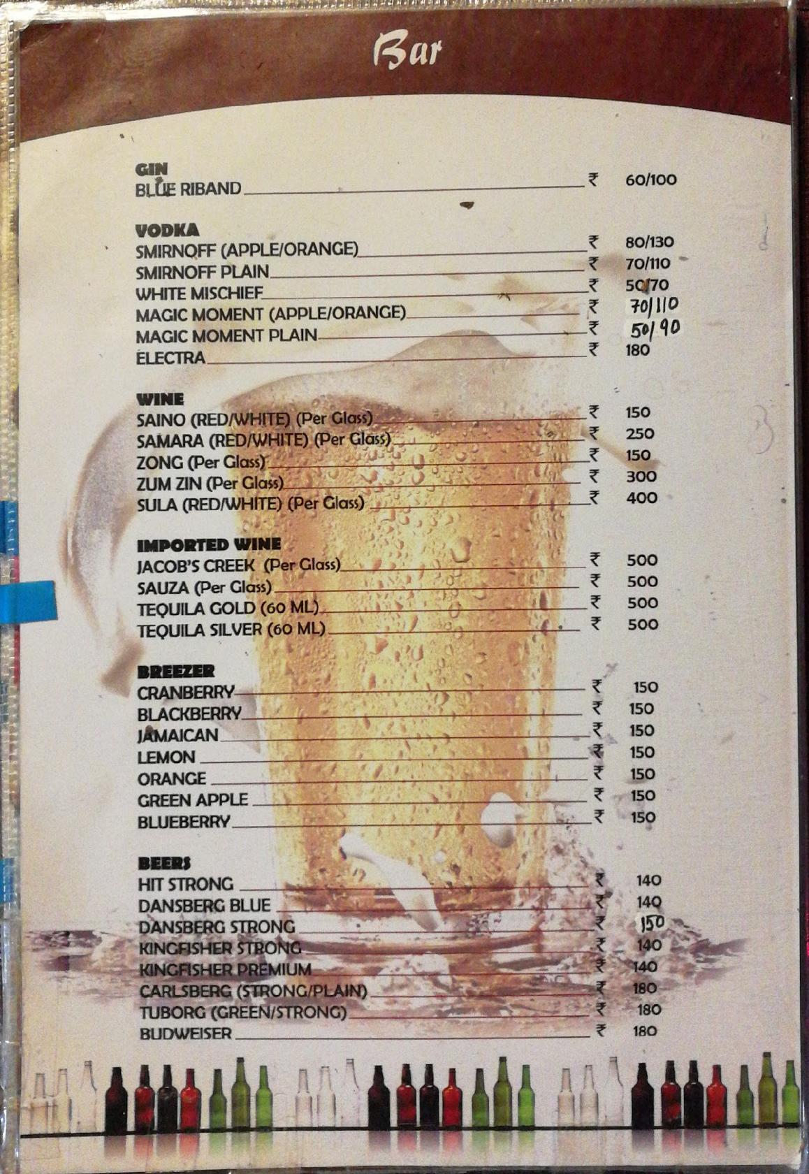 Menu at Anola Restaurant, Roof Tof (Above The Coffee Shop), Gangtok