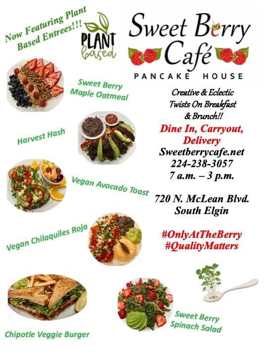 Menu at Sweet Berry Cafe, South Elgin