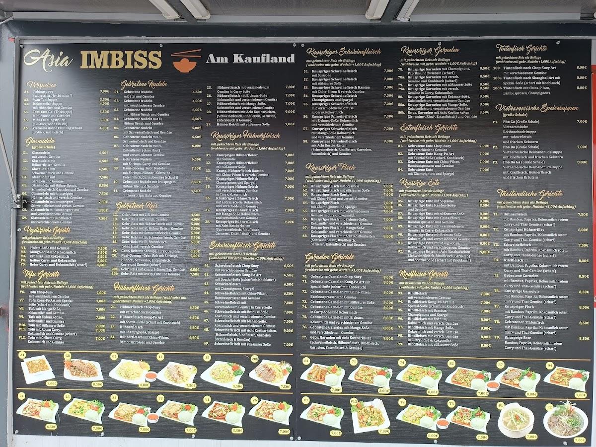 Menu At Asia Imbiss Am Kaufland Restaurant Bitterfeld Wolfen