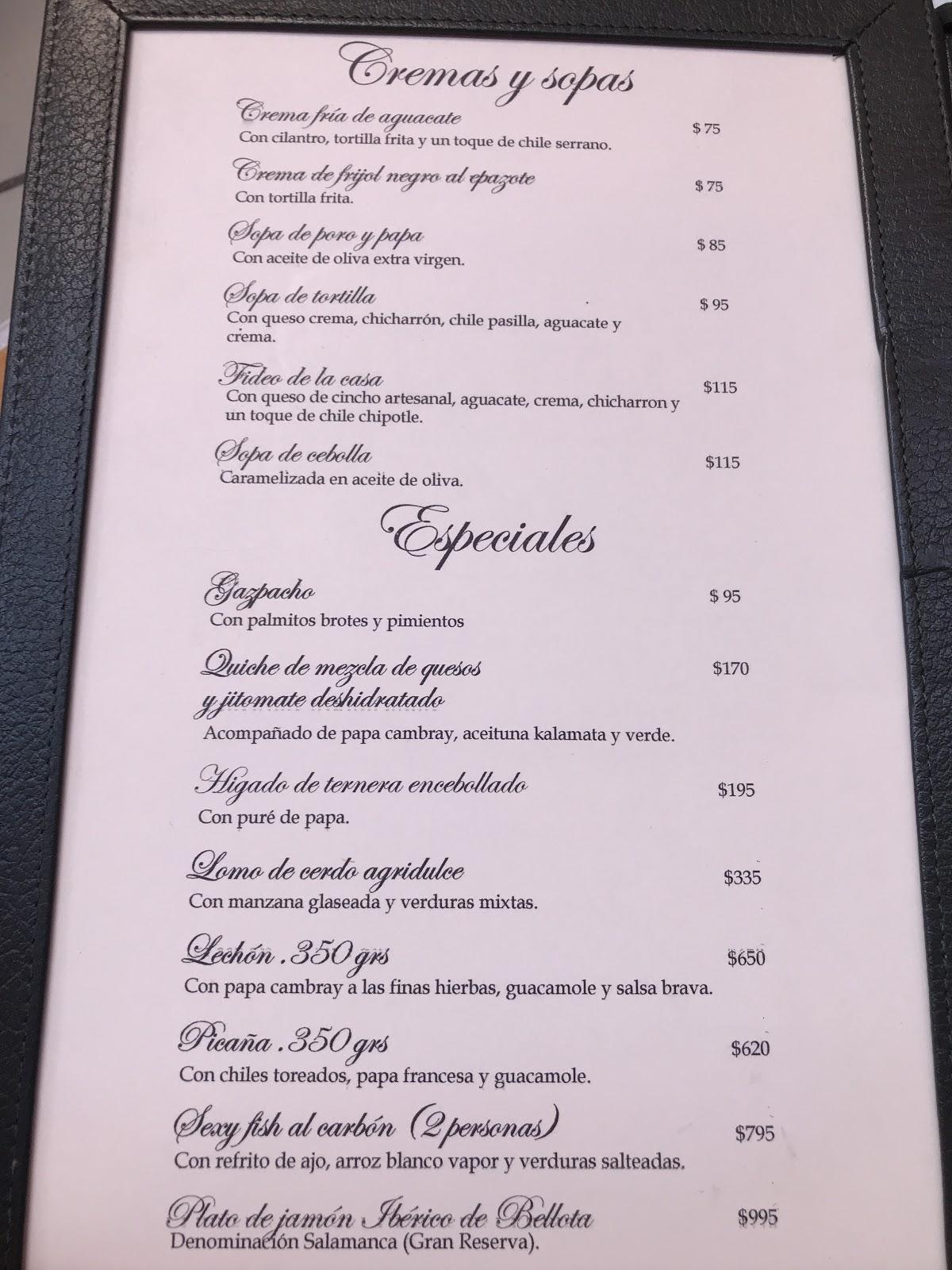Carta del pub y bar El Madrigal, Cuernavaca, Sonora 115 Col. Vista Hermosa