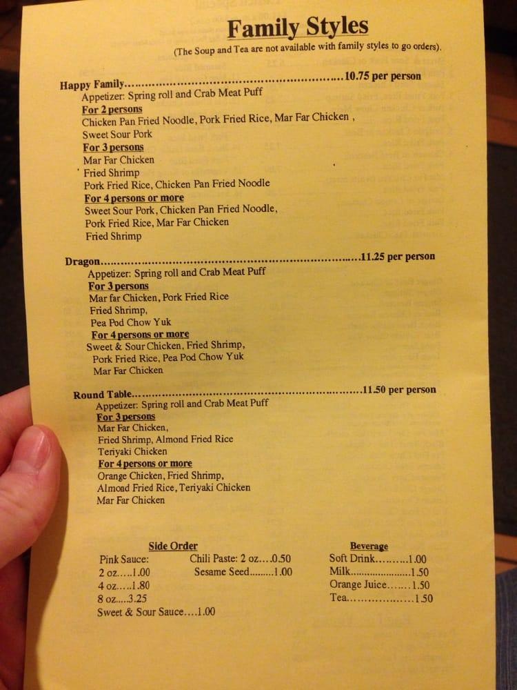 Menu at Golden Phoenix Chinese Restaurant, Phoenix