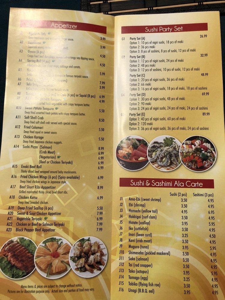 Menu at Sushi & Maki restaurant, Ajax