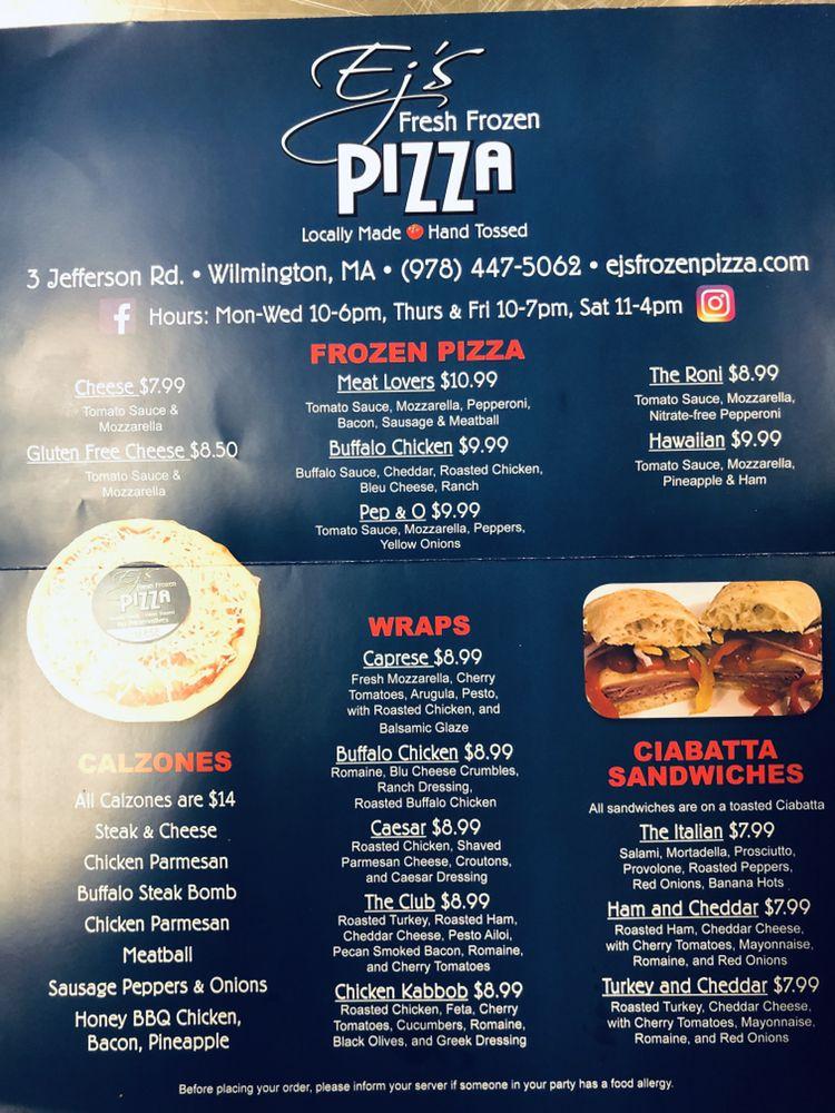 ejs pizzeria menu