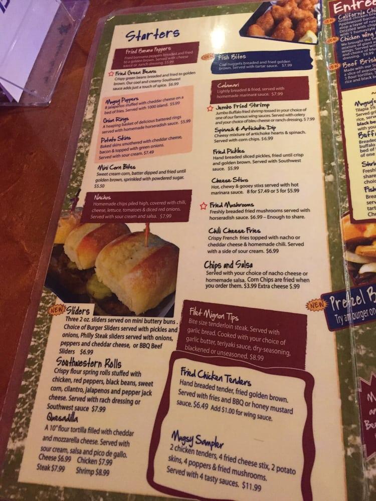 Menu at Mugs Sports Bar and Grill, Clearwater