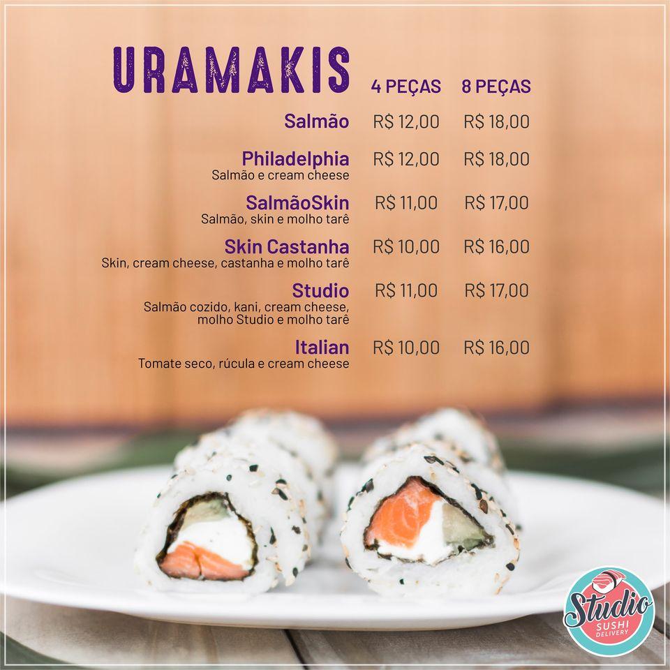Studio Sushi Delivery Santa Maria RS cardápio