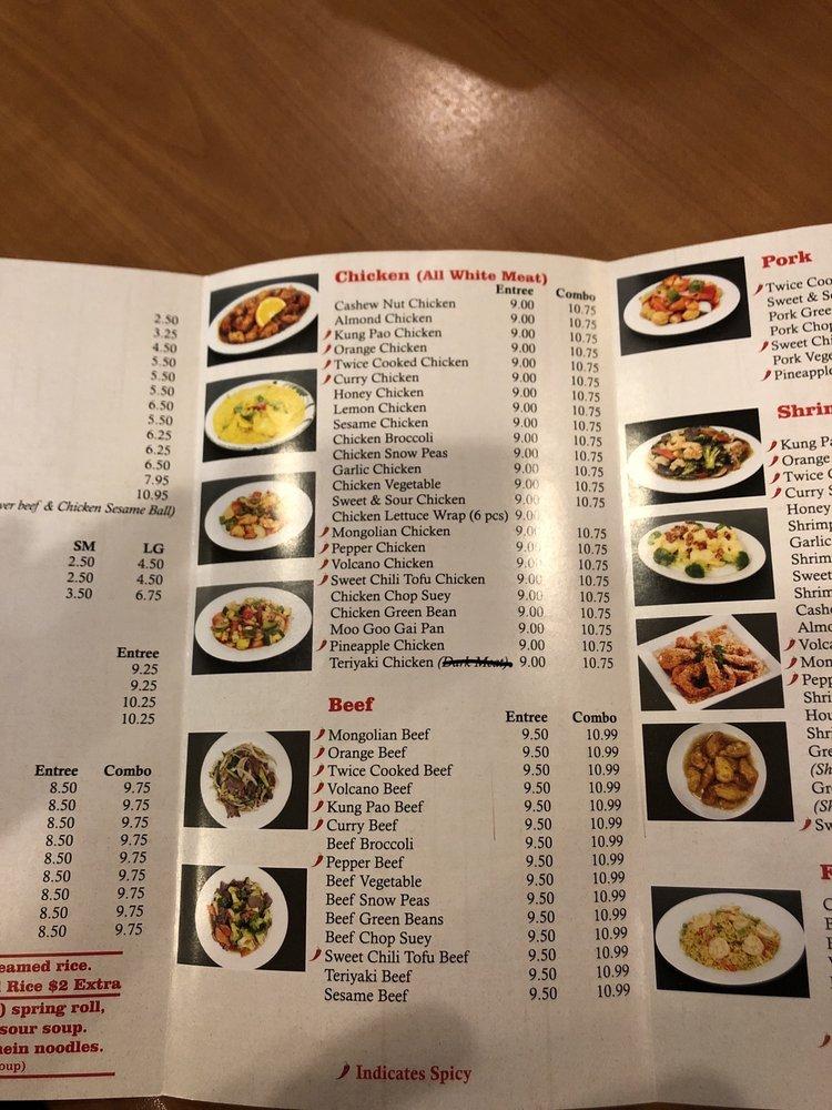 Menu at Yan's Chinese Food restaurant, Goodyear, W Roosevelt St 103