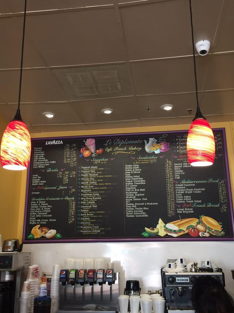 Menu at Le Diplomate Bakery Cafe, Irvine