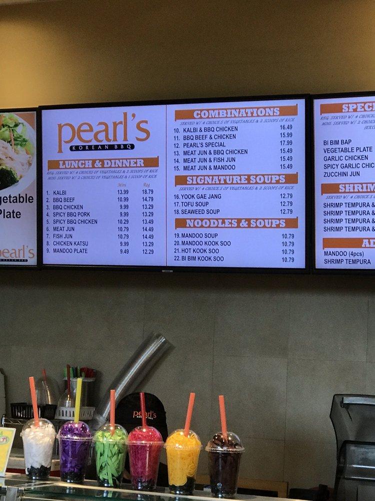 Menu at Pearls Korean BBQ, Ewa Beach, 911123 Keaunui Dr
