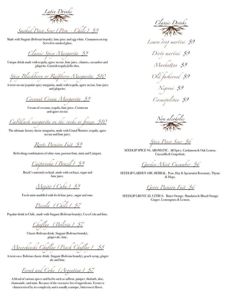 menu-at-roots-latin-grill-restaurant-springfield