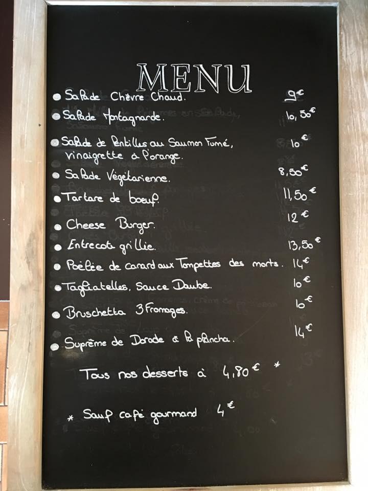 Menu de Time break