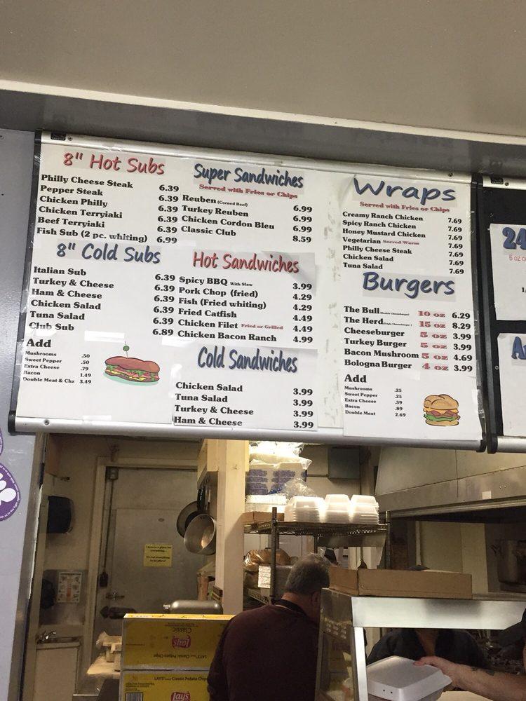Menu at Ettrick Deli fast food, Ettrick, E River Rd