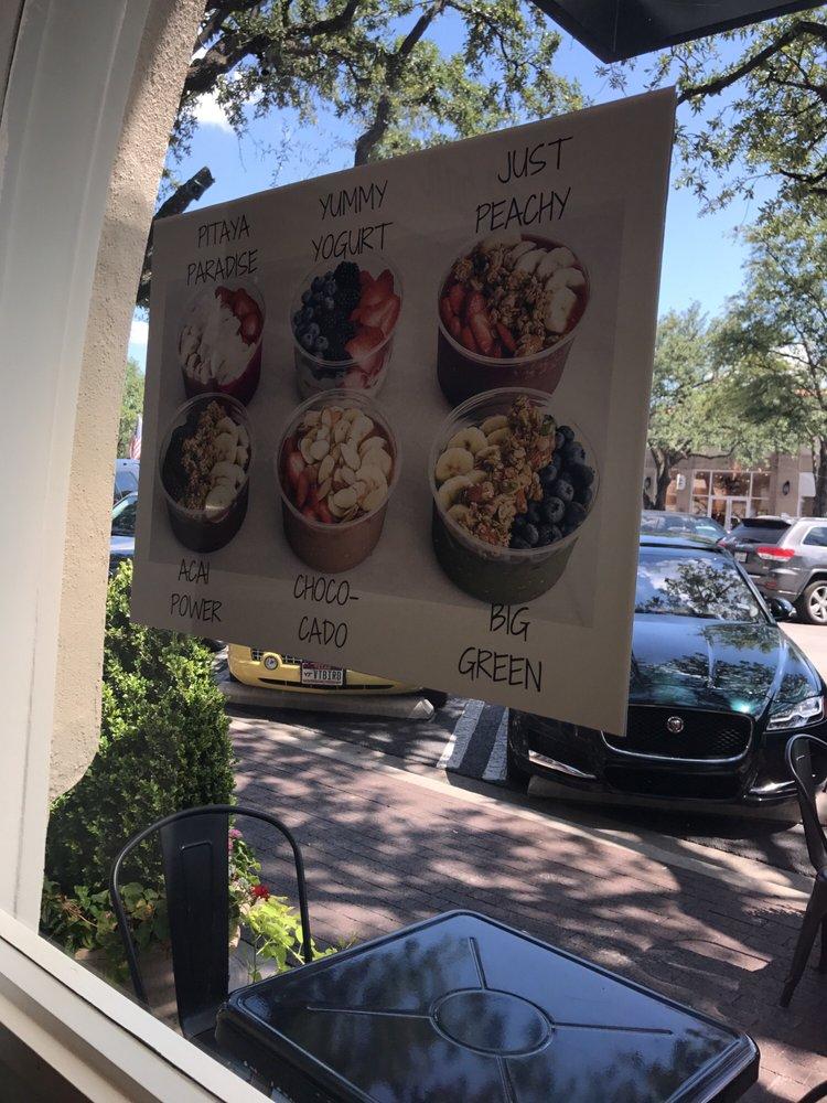 Menu at The Juice Bar, Dallas, W Lovers Ln