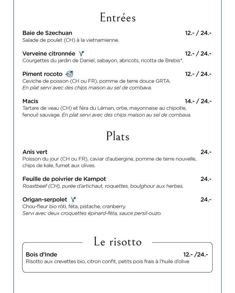 Menu di Un R de famille 