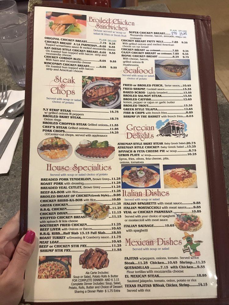 Menu at Al & Andy's Restaurant, Schiller Park