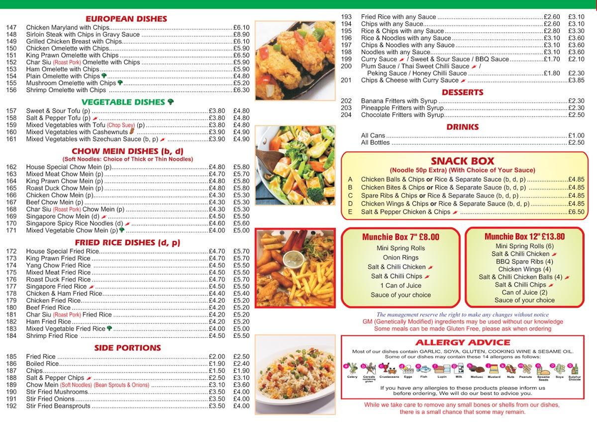 Menu At Lord Of The Noodles Restaurant, Dalkeith