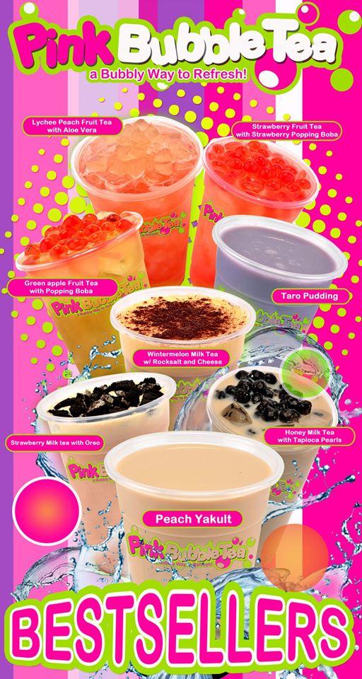 Carta del restaurante Pink Bubble Tea, Manila