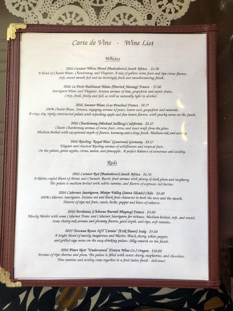 Menu at Friars' Brewhouse and Taproom restaurant, Bucksport, Across for the Alamo Theatre