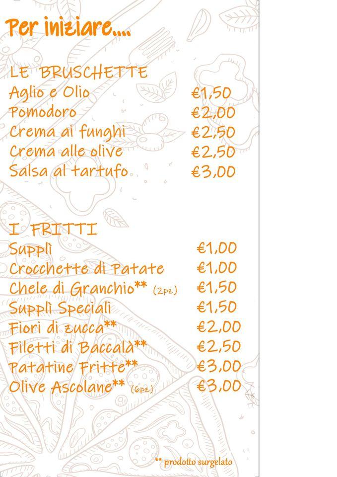 Menu di Ciccio Pizza 