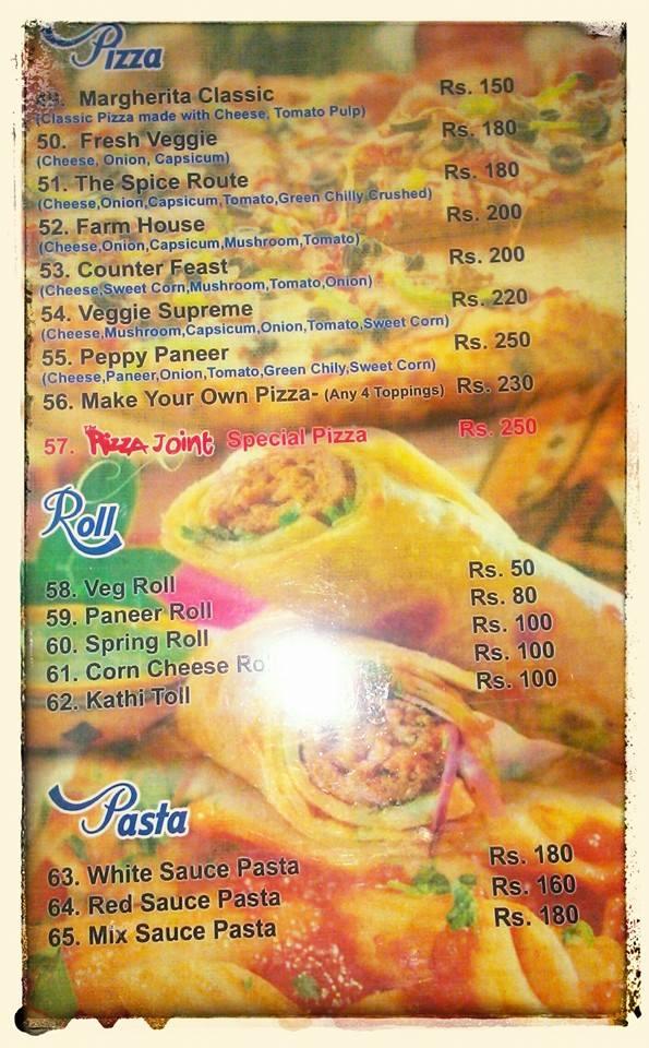 Menu at The pizza joint Restaurant Nagaon, Nagaon, PIN 782001