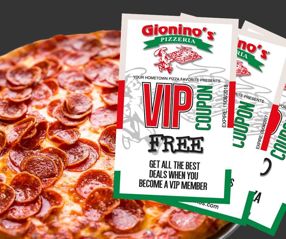 Menu at Gionino's Pizzeria, Tallmadge, 676 Eastwood Ave