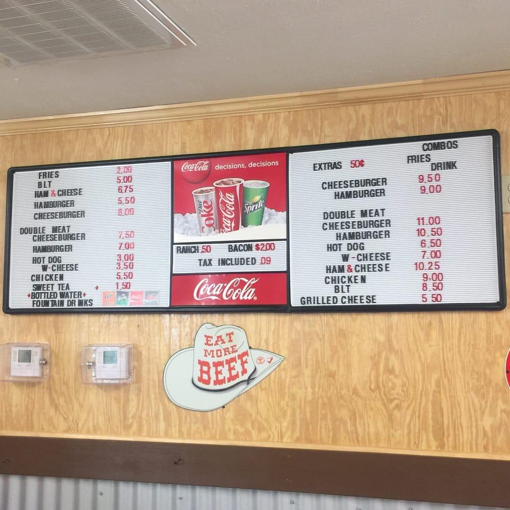 Menu at Sheila C's Burger Barn, Auburn