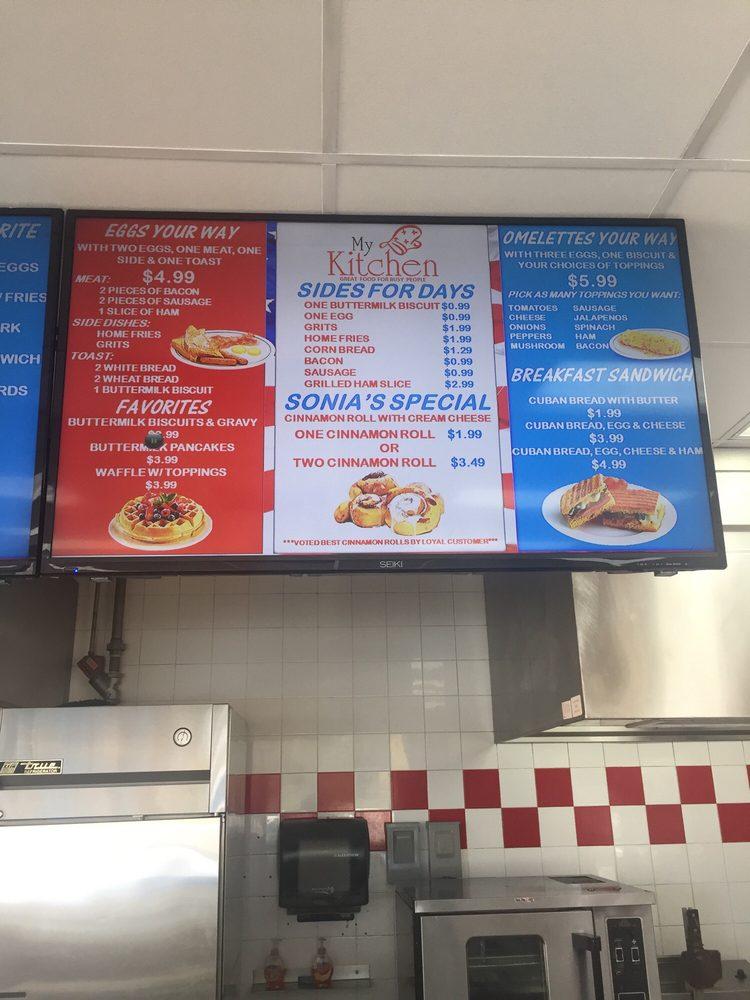 Menu at MY Kitchen restaurant, Lutz