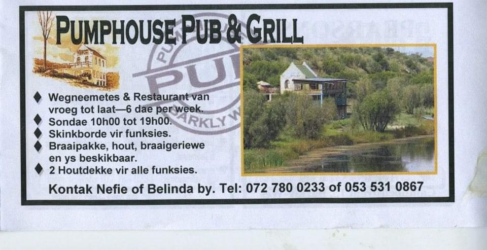 Pomphuis Pub and Grill Barkley West, Barkly West - Restaurant reviews